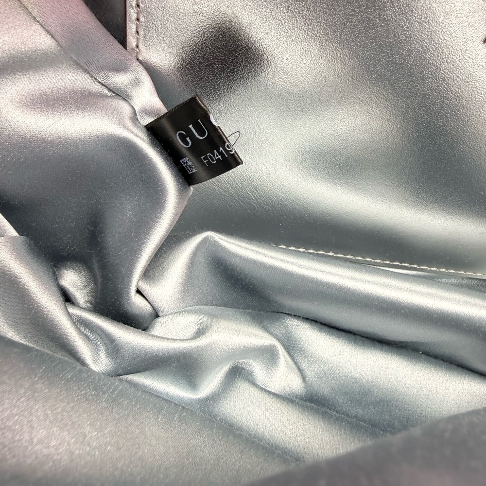 Gucci Iridescent White Crossbody Bag with Gold Accents - Picture 6 of 8